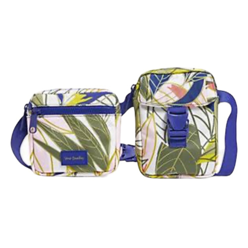 VERA BRADLEY ReActive Belt Bag Sling Rainforest Leaf Print